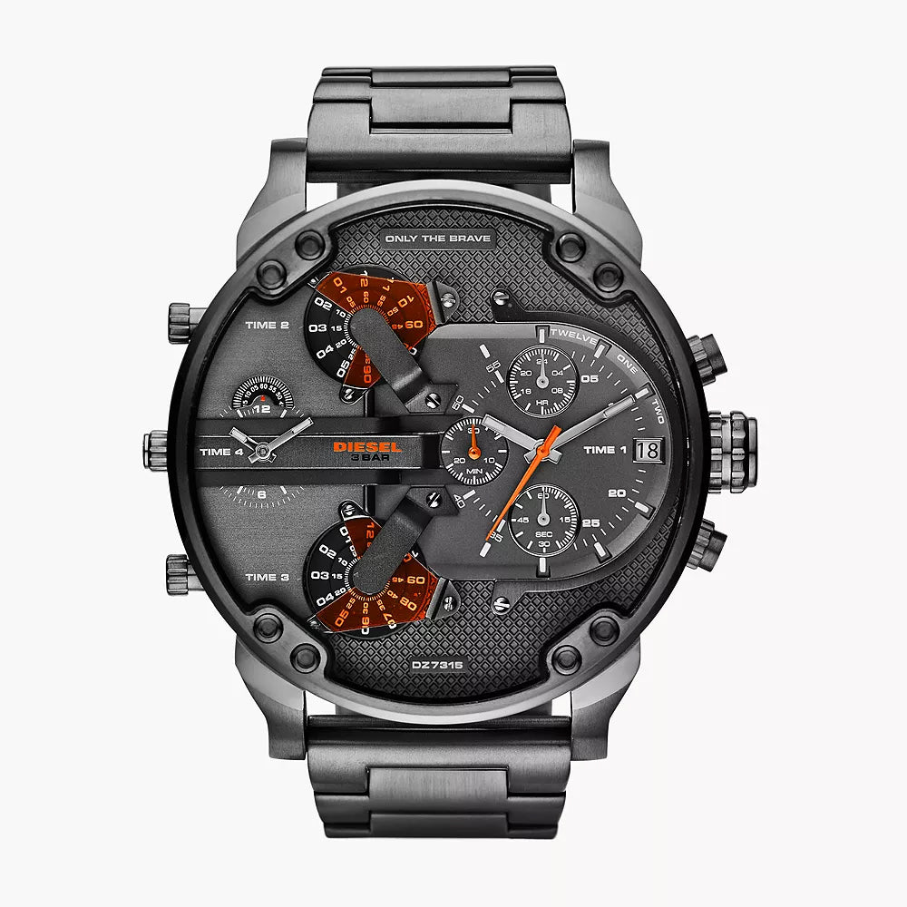 Diesel Mr. Daddy 2.0 Multifunction Gunmetal Stainless Steel Watch