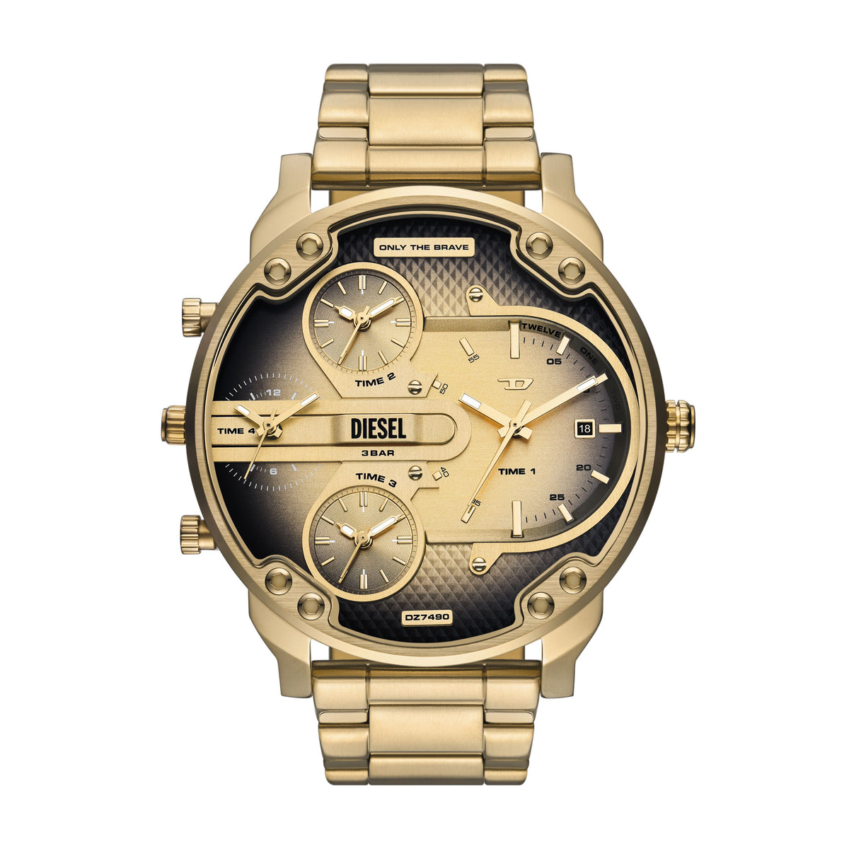 Diesel Mr. Daddy Slim Multi-Movement Gold-Tone Stainless Steel Watch