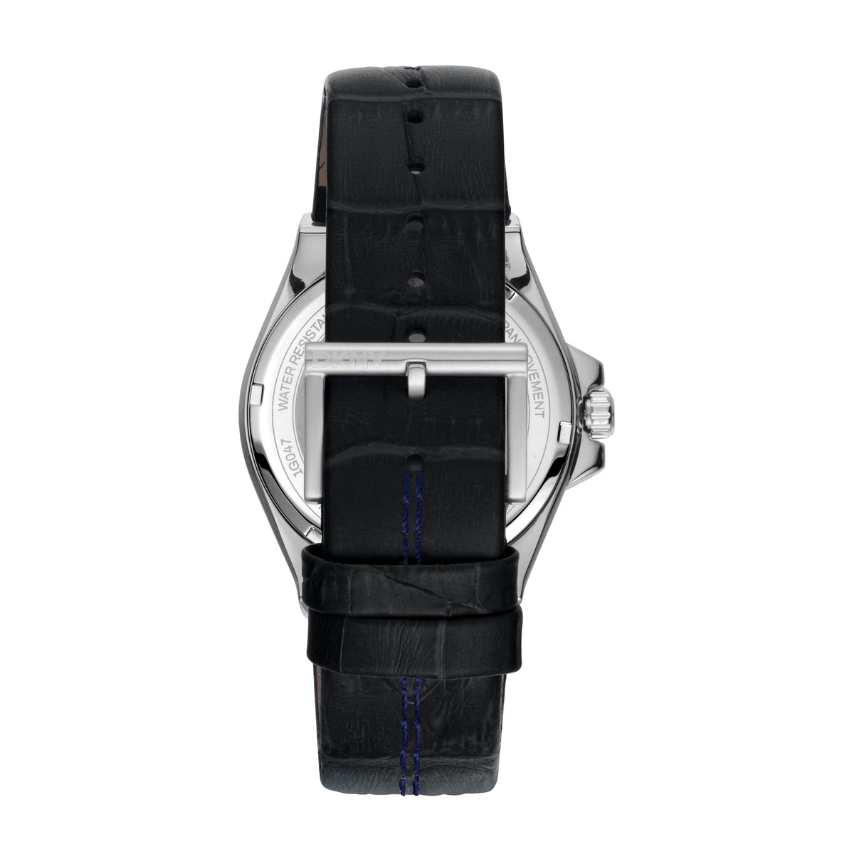 DKNY Everyday Men's Silver Dial Leather Strap Watch