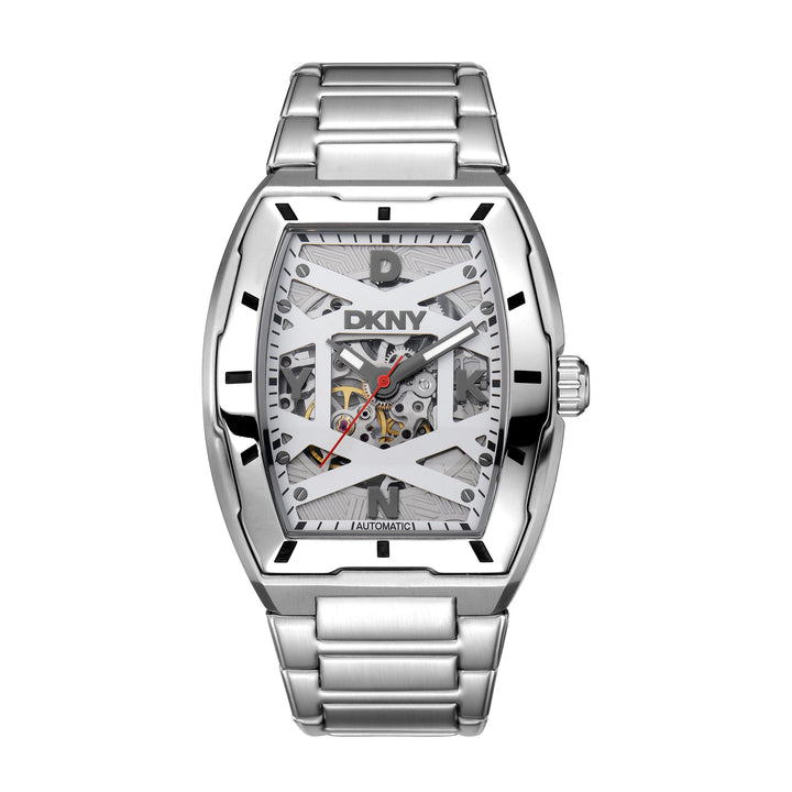 DKNY Automatic Active Men's Silver Dial Stainless Steel Watch