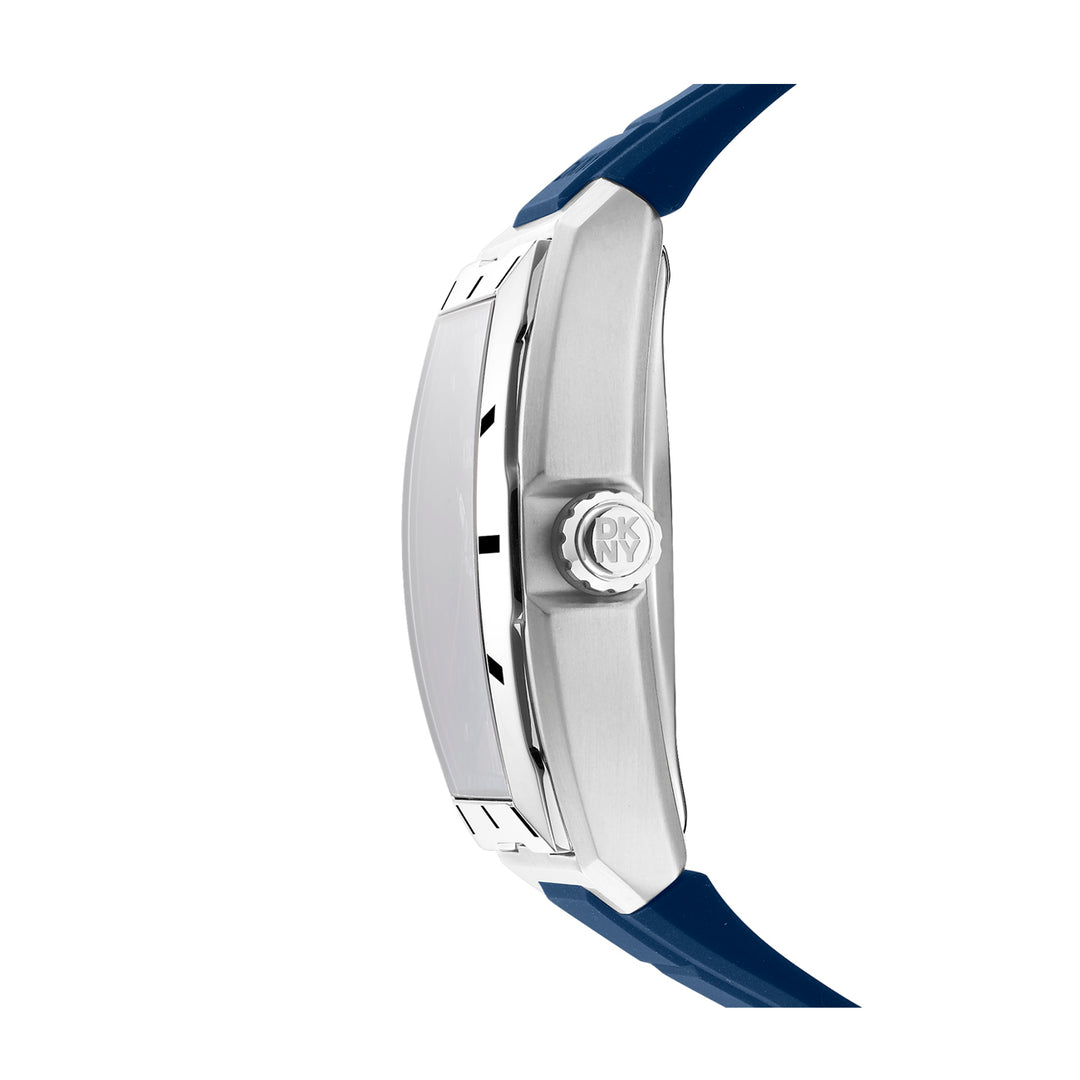 DKNY Automatic Active Men's Dark Blue Dial Silicone Strap Watch