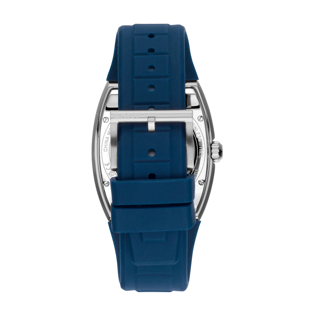 DKNY Automatic Active Men's Dark Blue Dial Silicone Strap Watch