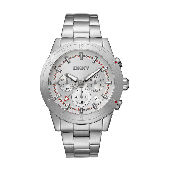 DKNY ACTIVE Men's Silver Dial Stainless Steel Watch