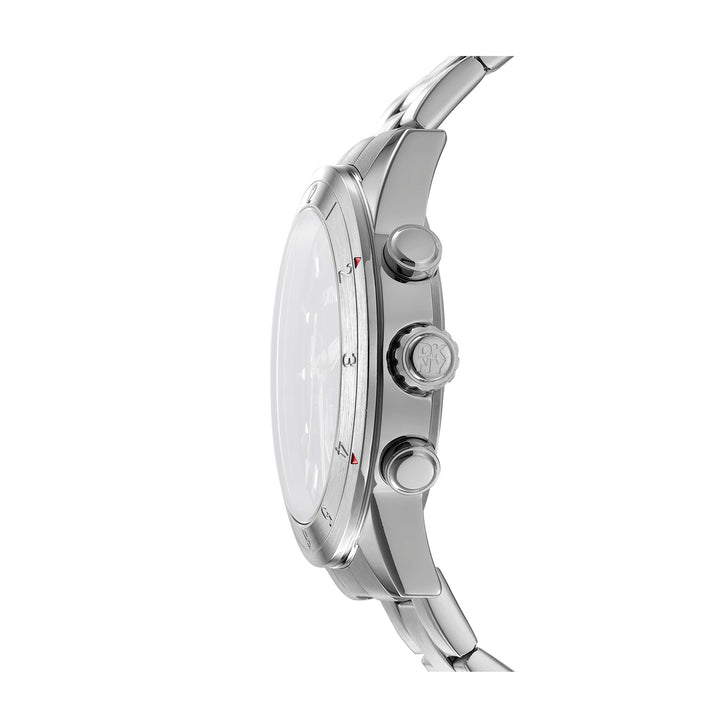DKNY ACTIVE Men's Silver Dial Stainless Steel Watch