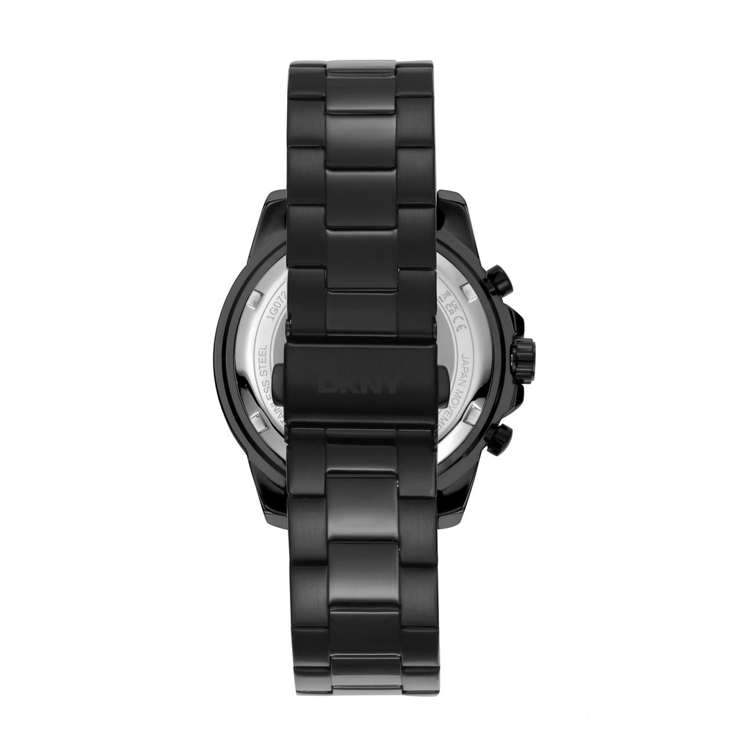 DKNY ACTIVE Men's Black Dial Stainless Steel Watch