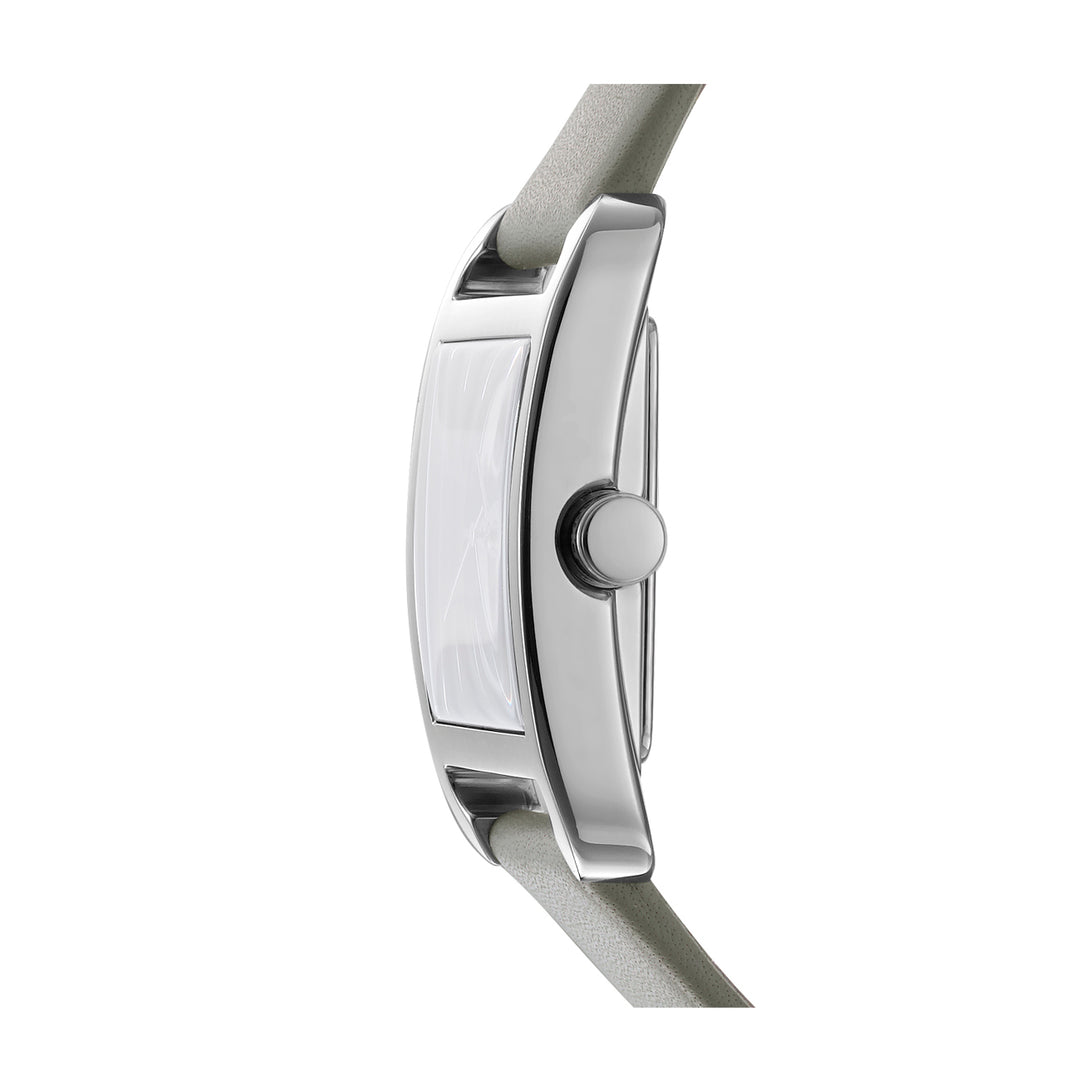 DKNY ICONIC Women's Grey Dial Leather Strap Watch