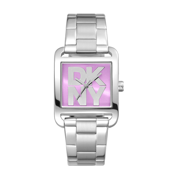 DKNY ICONIC Women's Pink Dial Stainless Steel Watch