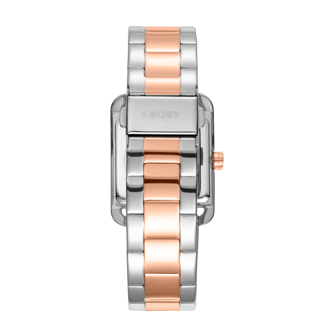 DKNY ICONIC Women's Rose Gold Dial Stainless Steel Watch