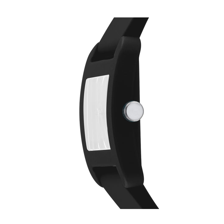 DKNY ICONIC Women's Black Dial Silicone Strap Watch