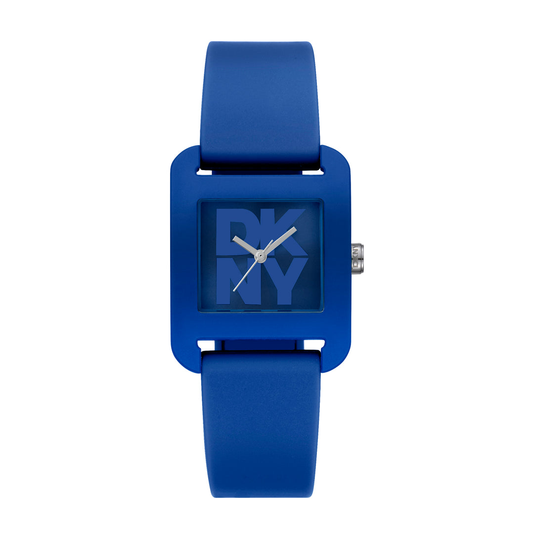 DKNY ICONIC Women's Dark Blue Dial Silicone Strap Watch