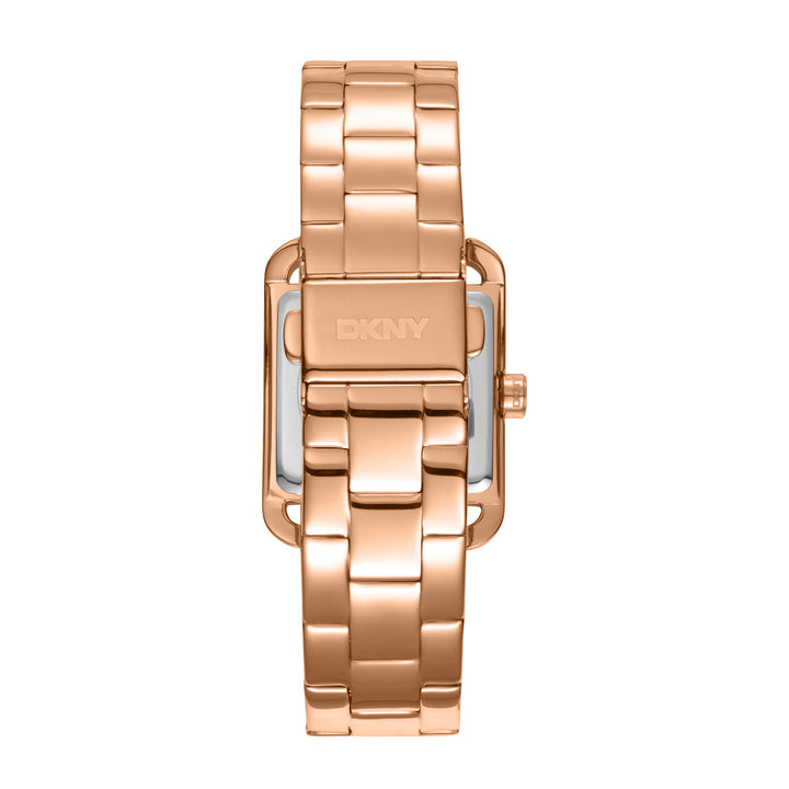 DKNY ICONIC Women's Rose Gold Dial Stainless Steel Watch