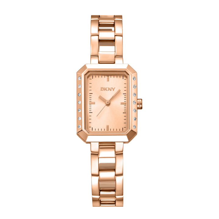 DKNY EVERYDAY Women's Rose Gold Dial Stainless Steel Watch