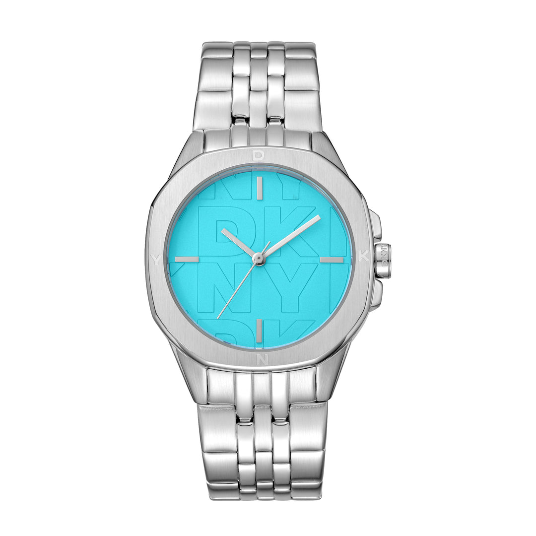 DKNY LOGO Women's Blue Dial Stainless Steel Watch