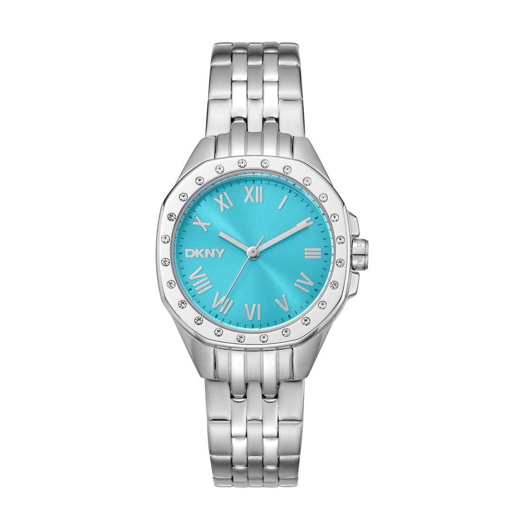 DKNY EVENING Women's Blue Dial Stainless Steel Watch