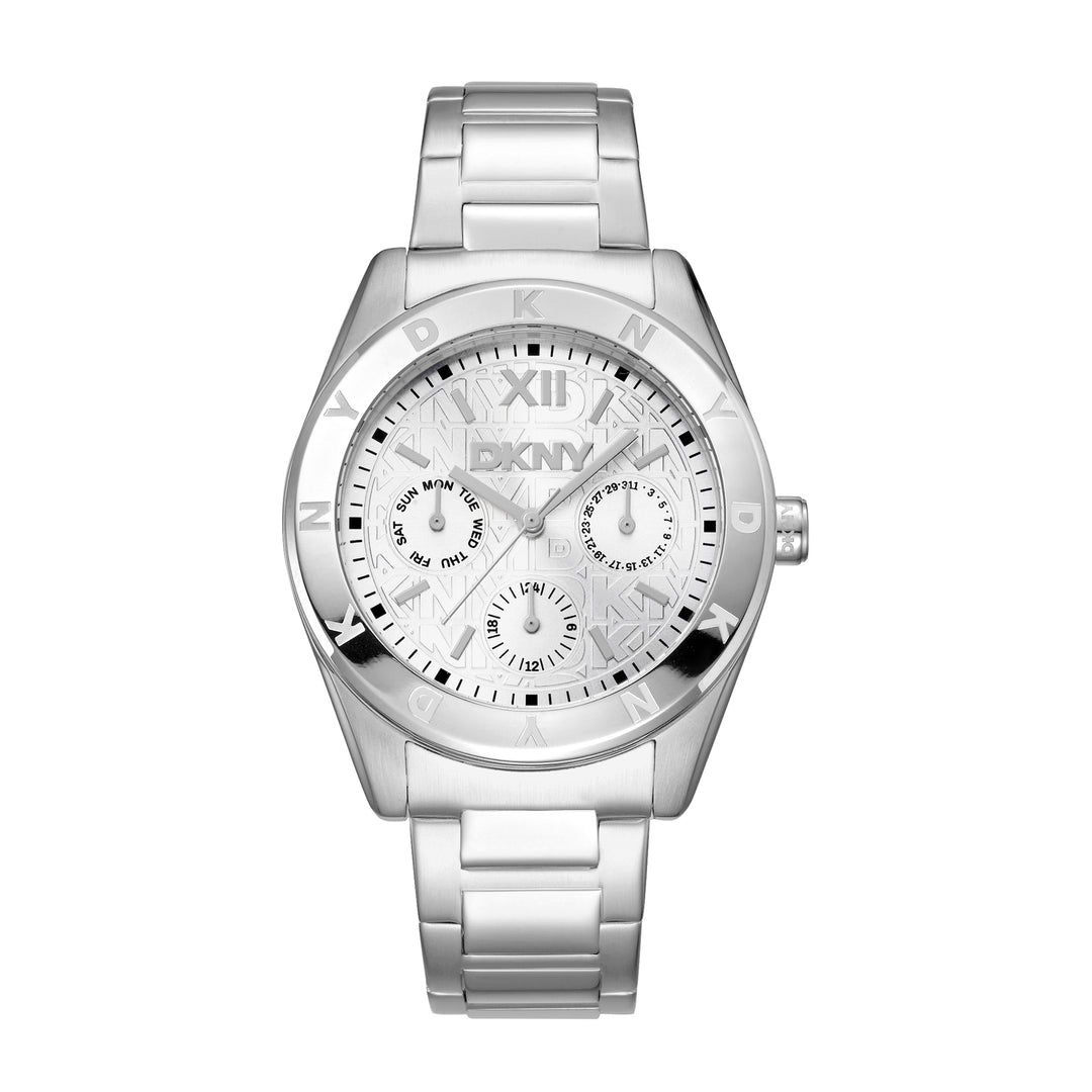 DKNY ACTIVE Women's Silver Dial Stainless Steel Watch