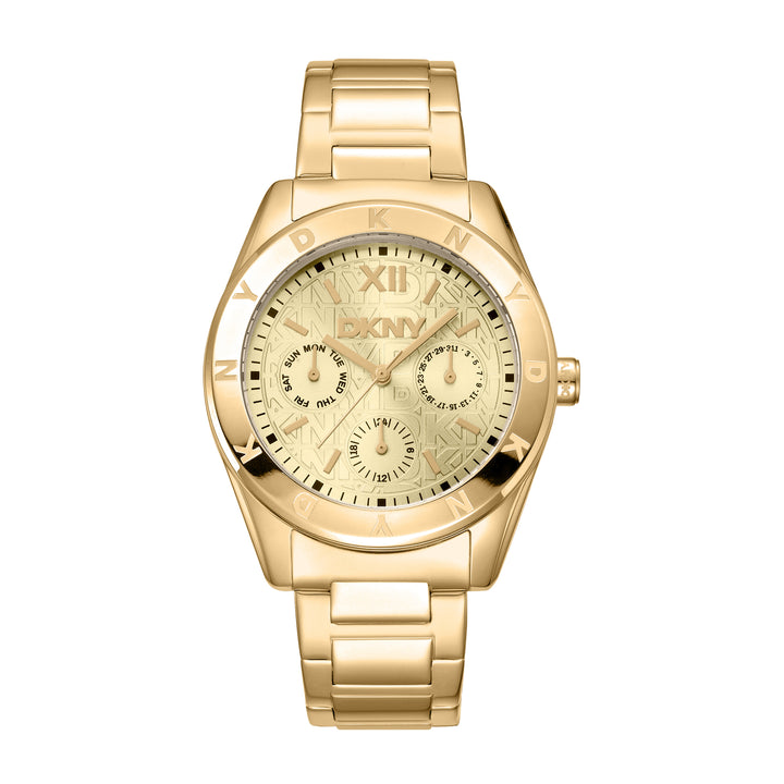 DKNY ACTIVE Women's Champagne Dial Stainless Steel Watch