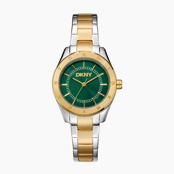 DKNY EVERYDAY Women's Dark Green Dial Stainless Steel Watch