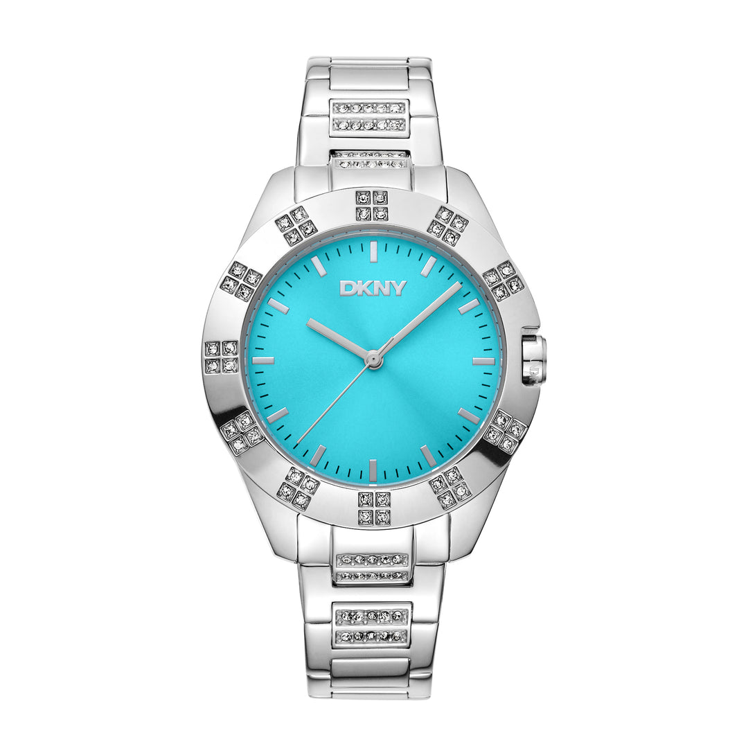 DKNY EVENING Women's Blue Dial Stainless Steel Watch