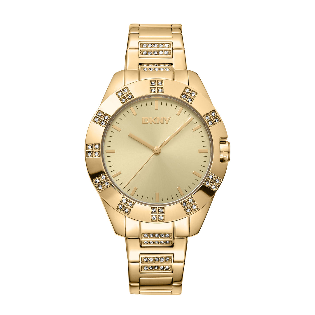 DKNY EVENING Women's Champagne Dial Stainless Steel Watch