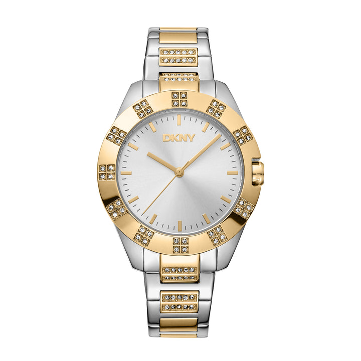 DKNY EVENING Women's Silver Dial Stainless Steel Watch