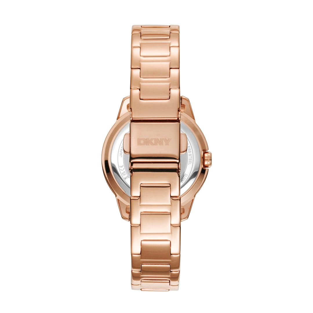 DKNY EVERYDAY Women's Rose Gold Dial Stainless Steel Watch