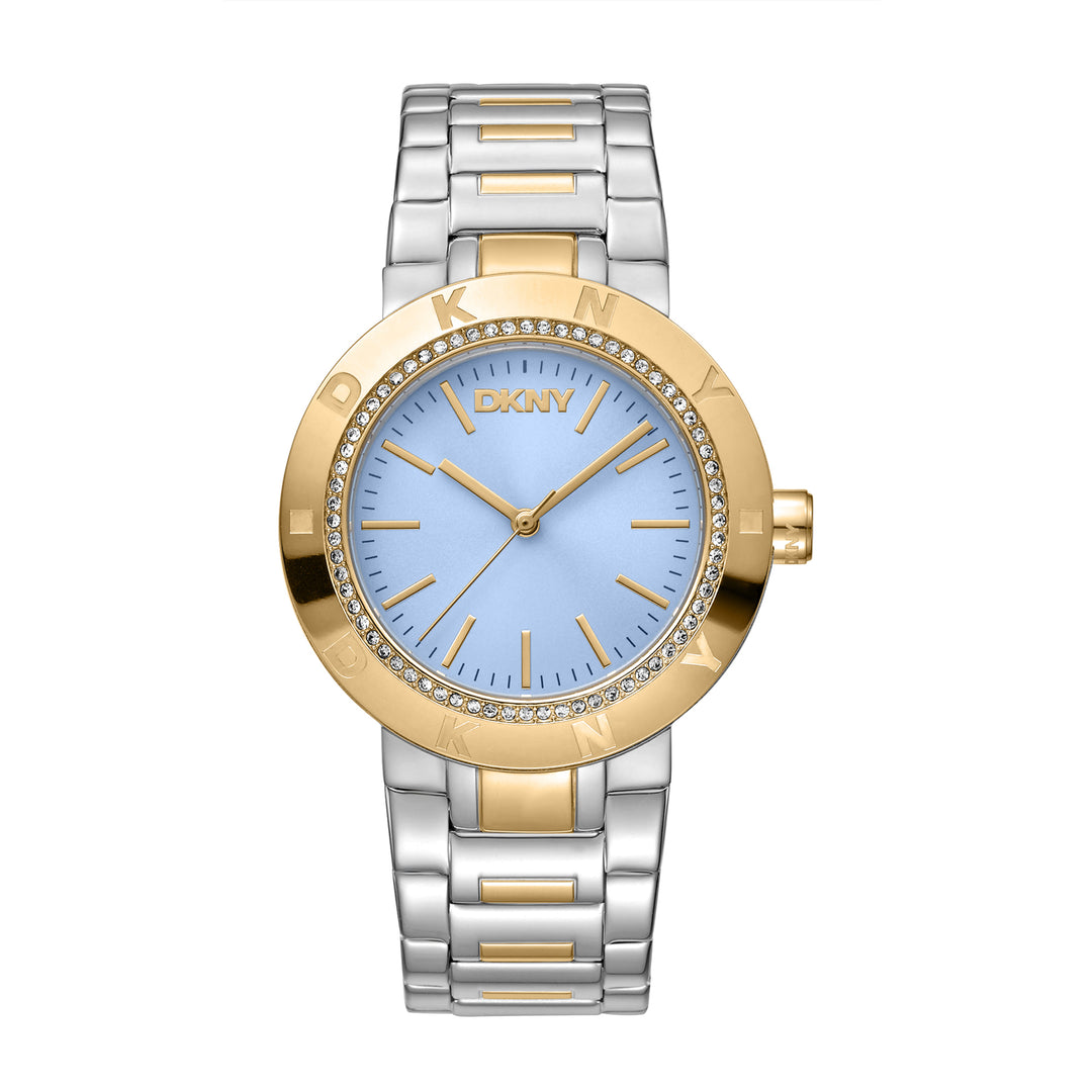 DKNY EVENING Women's Light Blue Dial Stainless Steel Watch