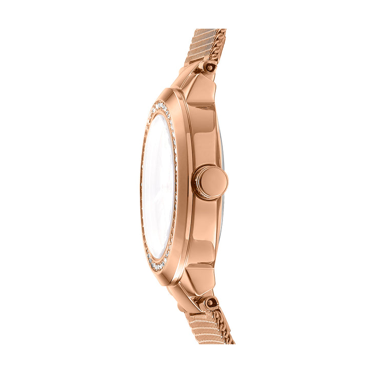 DKNY EVERYDAY Women's Rose Gold Dial Stainless Steel Watch