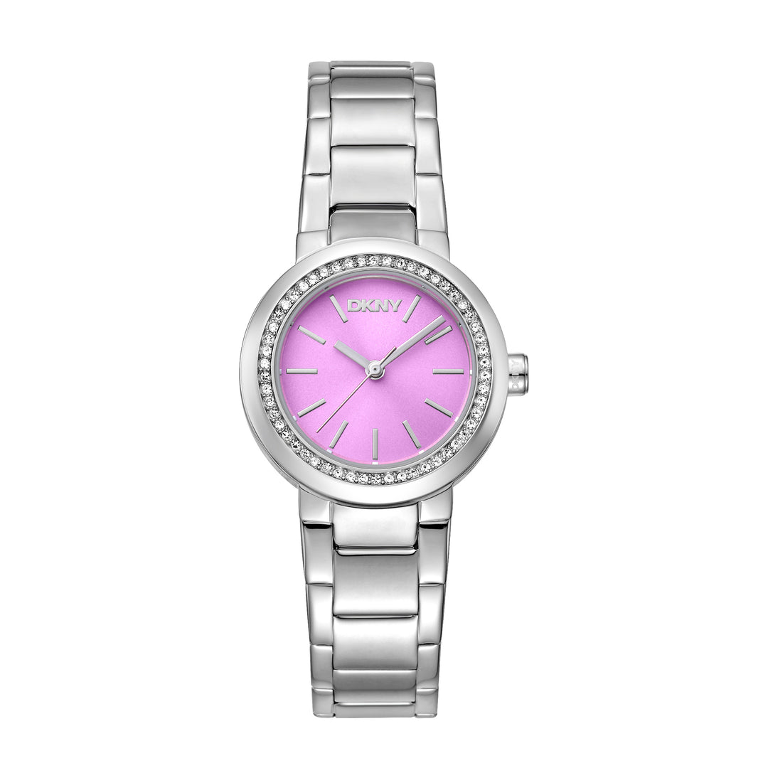 DKNY EVERYDAY Women's Pink Dial Stainless Steel Watch