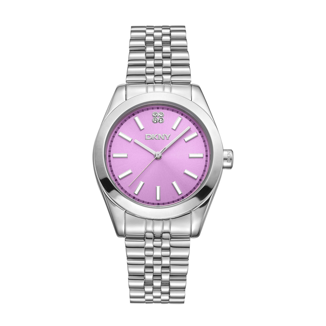 DKNY EVERYDAY Women's Pink Dial Stainless Steel Watch