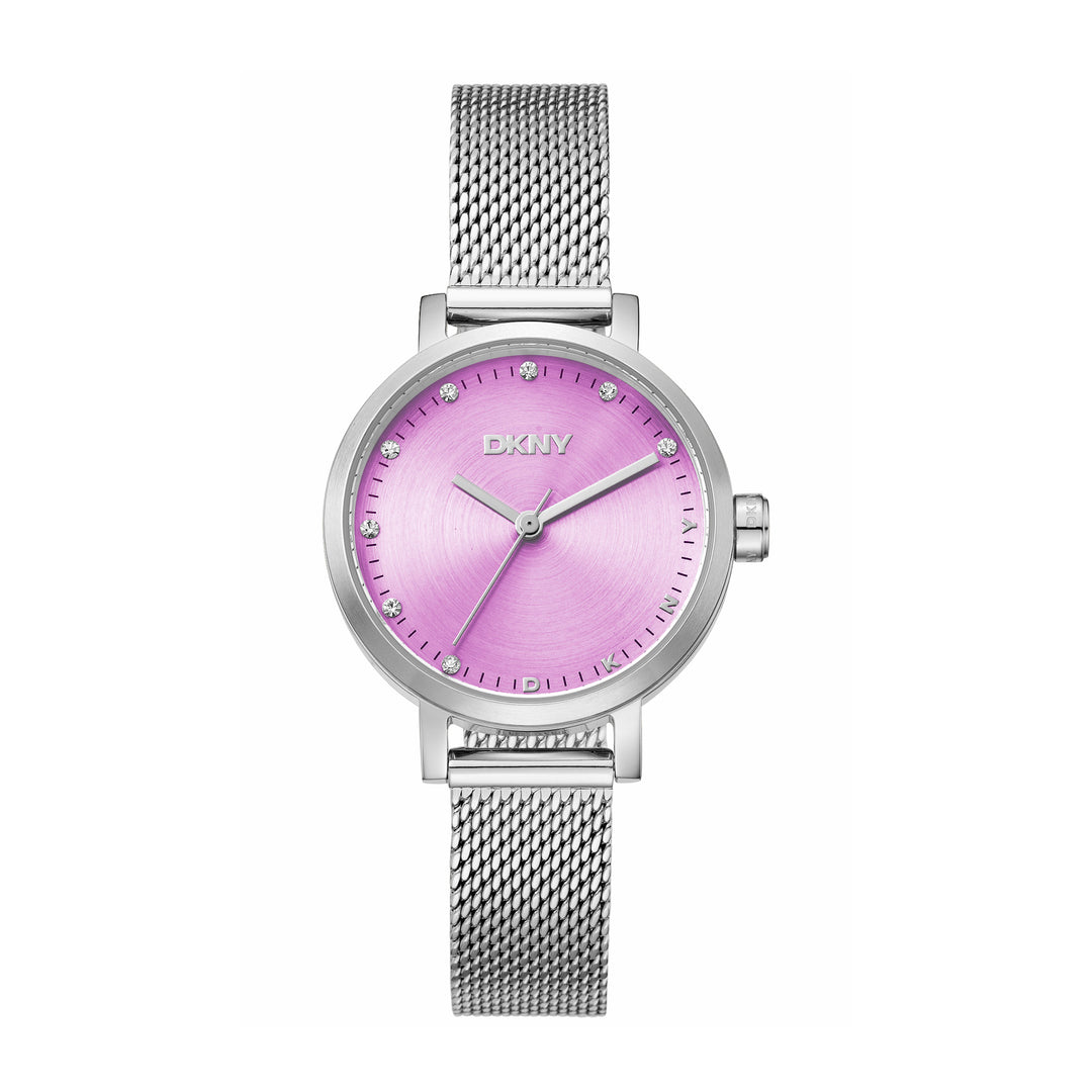 DKNY URBAN Women's Pink Dial Stainless Steel Watch