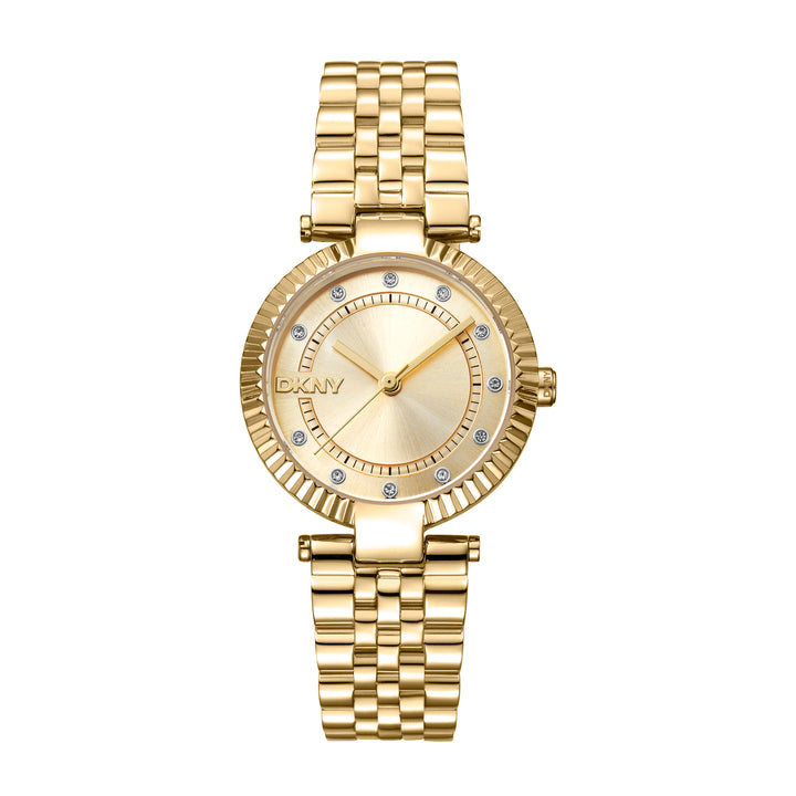 DKNY EVENING Women's Champagne Dial Stainless Steel Watch