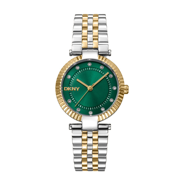 DKNY EVENING Women's Dark Green Dial Stainless Steel Watch