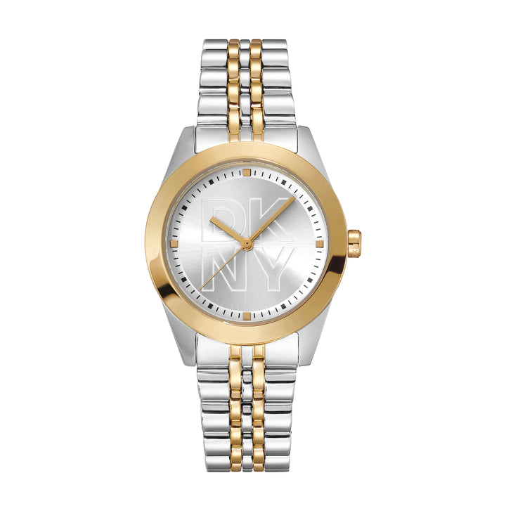 DKNY LOGO Women's Silver Dial Stainless Steel Watch