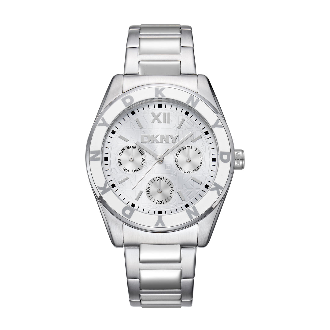 DKNY ACTIVE Women's Silver Dial Stainless Steel Watch