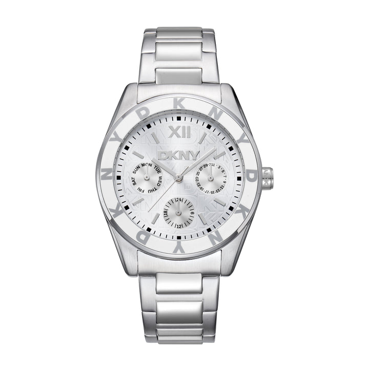 DKNY ACTIVE Women's Silver Dial Stainless Steel Watch