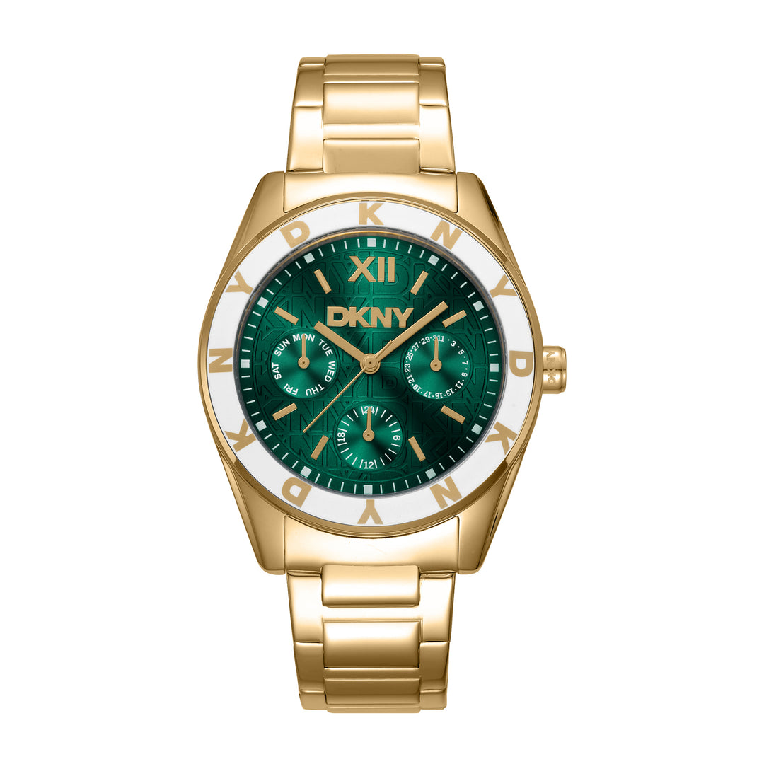 DKNY ACTIVE Women's Dark Green Dial Stainless Steel Watch