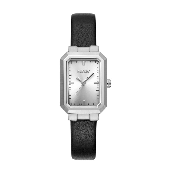 DKNY EVERYDAY Women's Silver Dial Leather Strap Watch