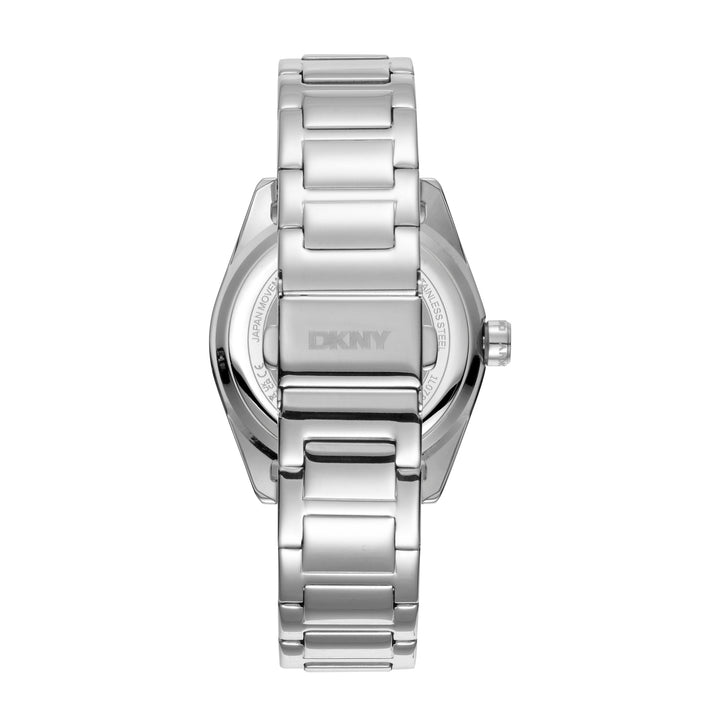 DKNY EVENING Women's Silver Powder Dial Stainless Steel Watch