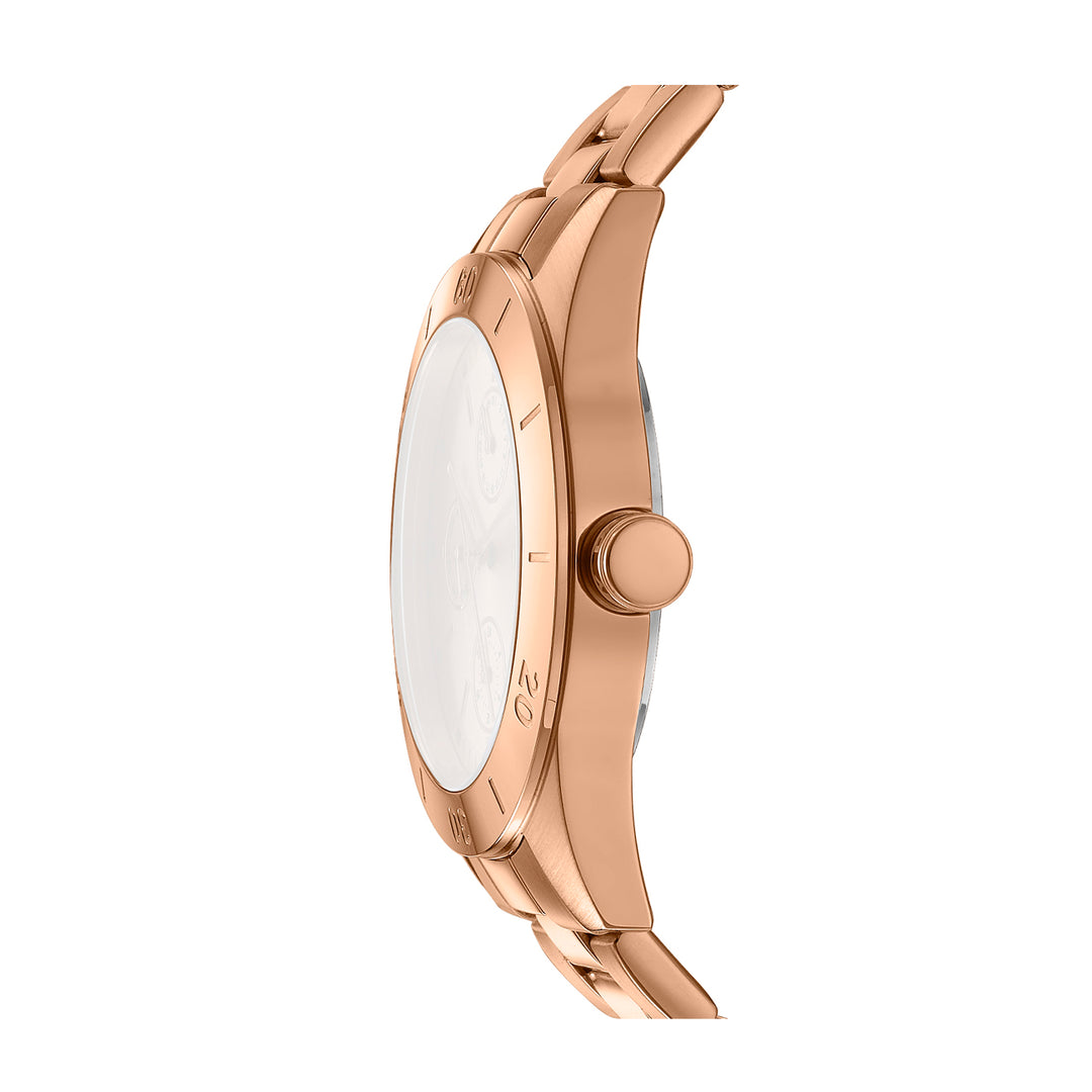 DKNY ACTIVE Women's Rose Gold Dial Stainless Steel Watch