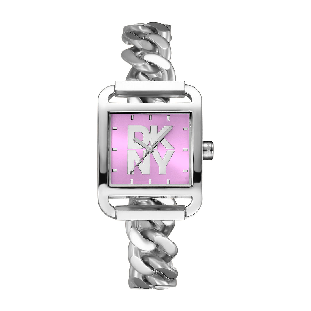 DKNY ICONIC Women's Pink Dial Stainless Steel Watch