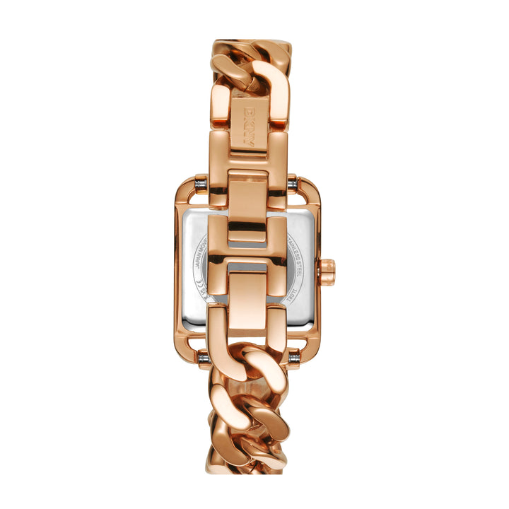 DKNY ICONIC Women's Rose Gold Dial Stainless Steel Watch