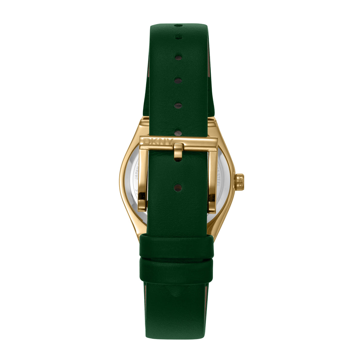 DKNY Evening Women's Silver Dial Leather Strap Watch