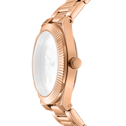 DKNY Logo Women's Silver Dial Stainless Steel Watch