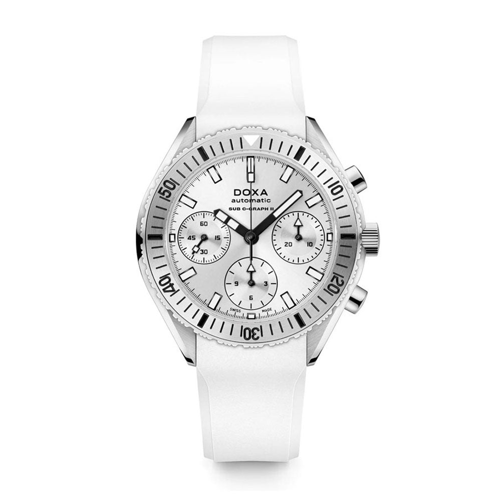 Doxa Men's Silver Tone Case Silver Dial Automatic Watch