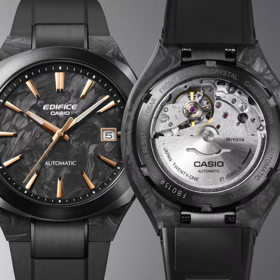 Made-in-Japan automatic movement: Visible through the see-through case back * Image shows the EFK-200XPB-1A