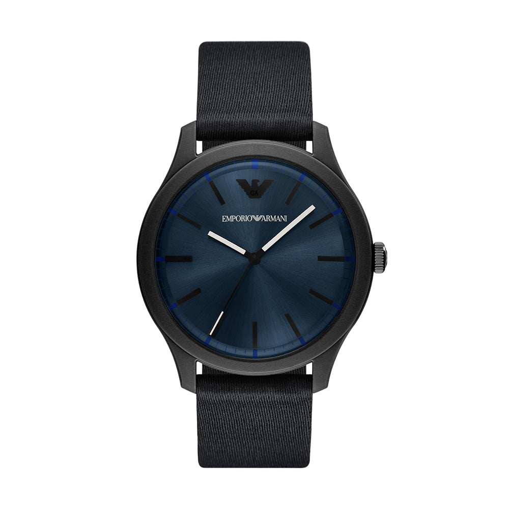 Emporio Armani Three-Hand Black #tide ocean material® Watch