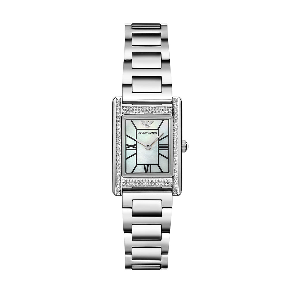 Emporio Armani Two-Hand Stainless Steel Watch