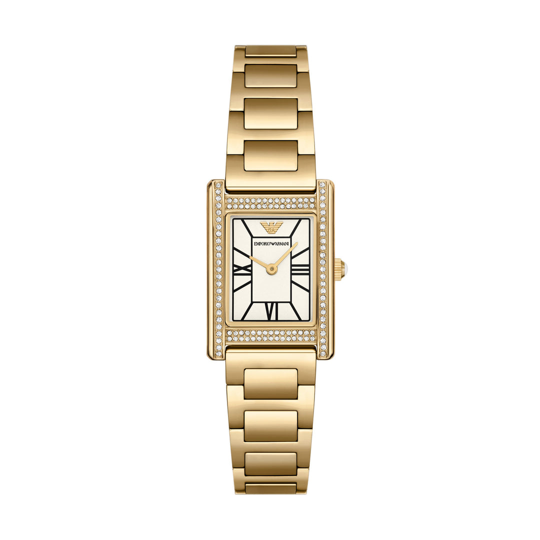 Emporio Armani Two-Hand Gold-Tone Stainless Steel Watch