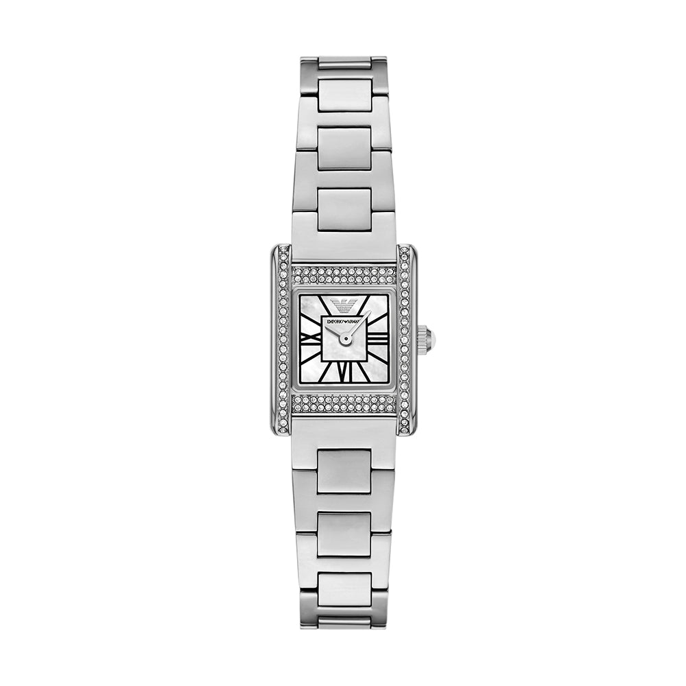 Emporio Armani Two-Hand Stainless Steel Watch