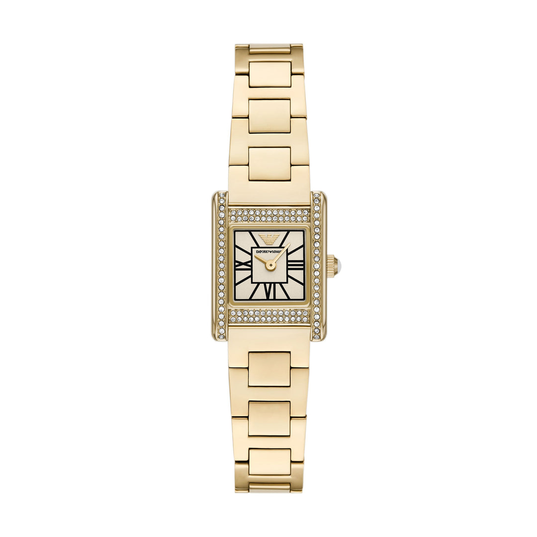 Emporio Armani Two-Hand Gold-Tone Stainless Steel Watch